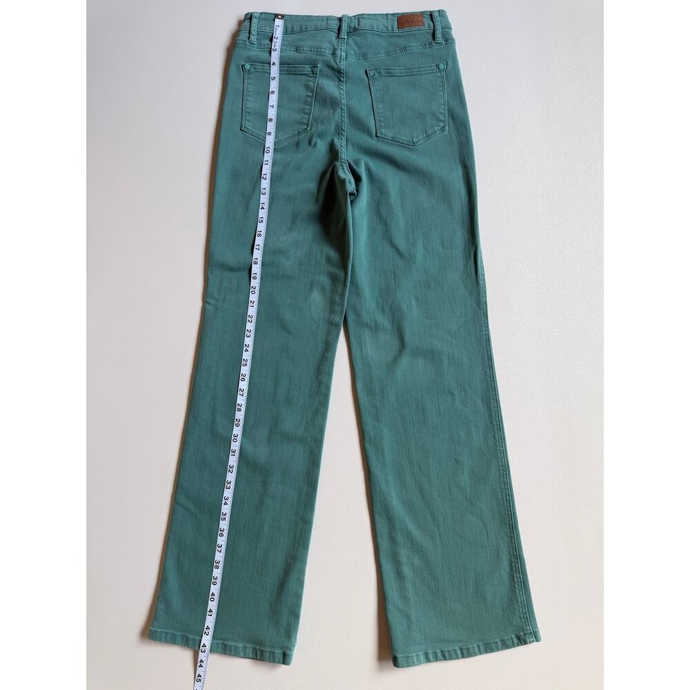 Judy Blue Women's Sea Green High Rise Garmernt Dyed 90's Straight Jeans Sz 9/29 - Picture 9 of 14